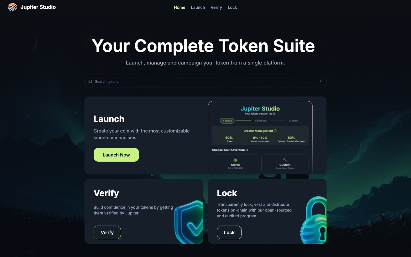 Jupiter Studio homepage